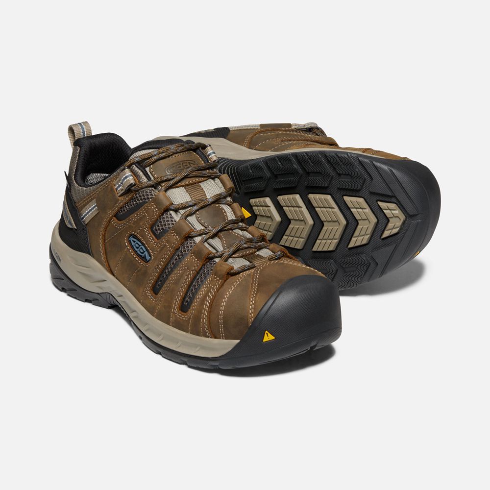 Keen Arbetsskor Herr Bruna - Flint Ii Waterproof (Steel Toe) - 234759NER